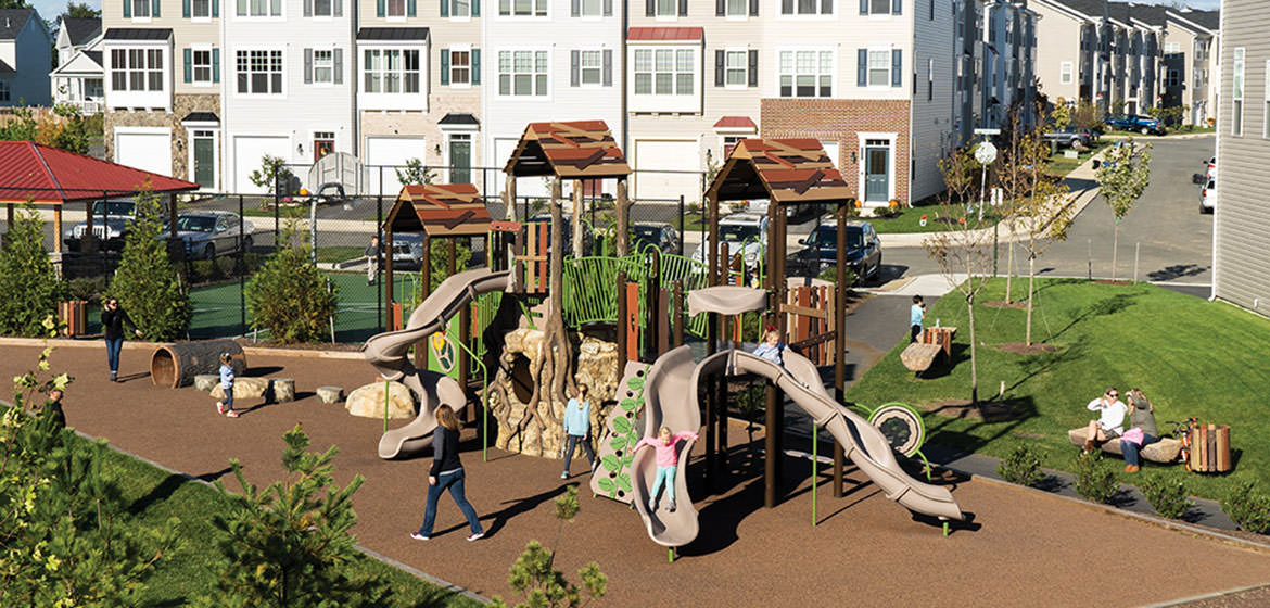 Playground Equipment at an Apartment Complex