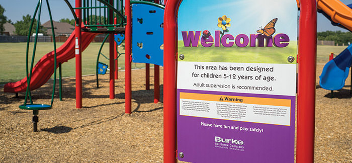 Playground Safety Sign